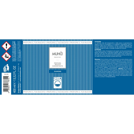 MUHA' Profumo Bucato Lavatrice 400ml Diamond