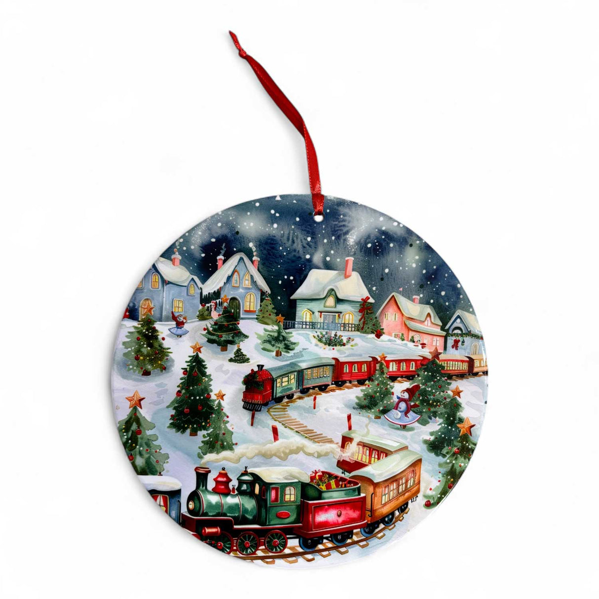 PALAIS ROYAL Sottopentola Natalizio in Ceramica e Sughero 21 cm Decorazione di Natale