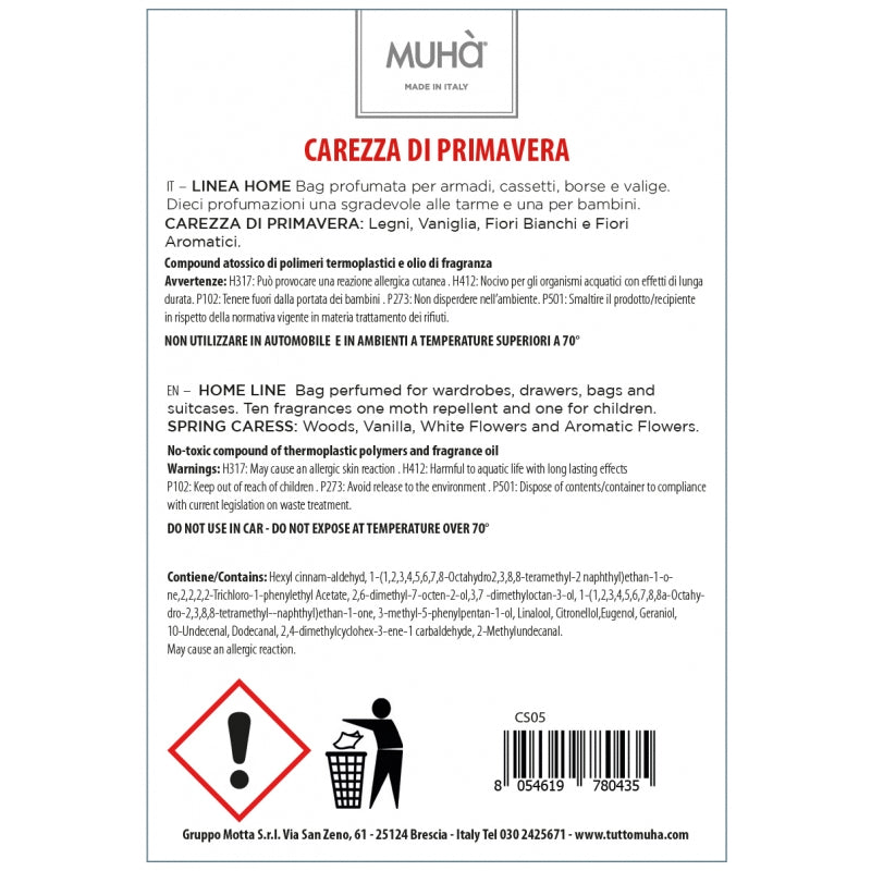 MUHA' Bag Profuma Cassetti e Armadio Carezza di Primavera