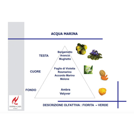 HYPNO CASA Diffusore con Bastoncini Sagoma Gufo 100ml Acqua Marina