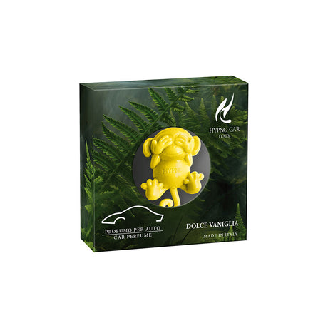 HYPNO CASA - Profumatore Deodorante per Auto Scimmia Giallo Dolce Vaniglia