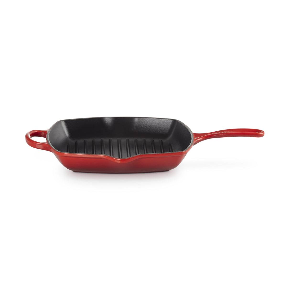 LE CREUSET Bistecchiera Skillet Quadrata Evolution 26cm in Ghisa Vetrificata Ciliegia