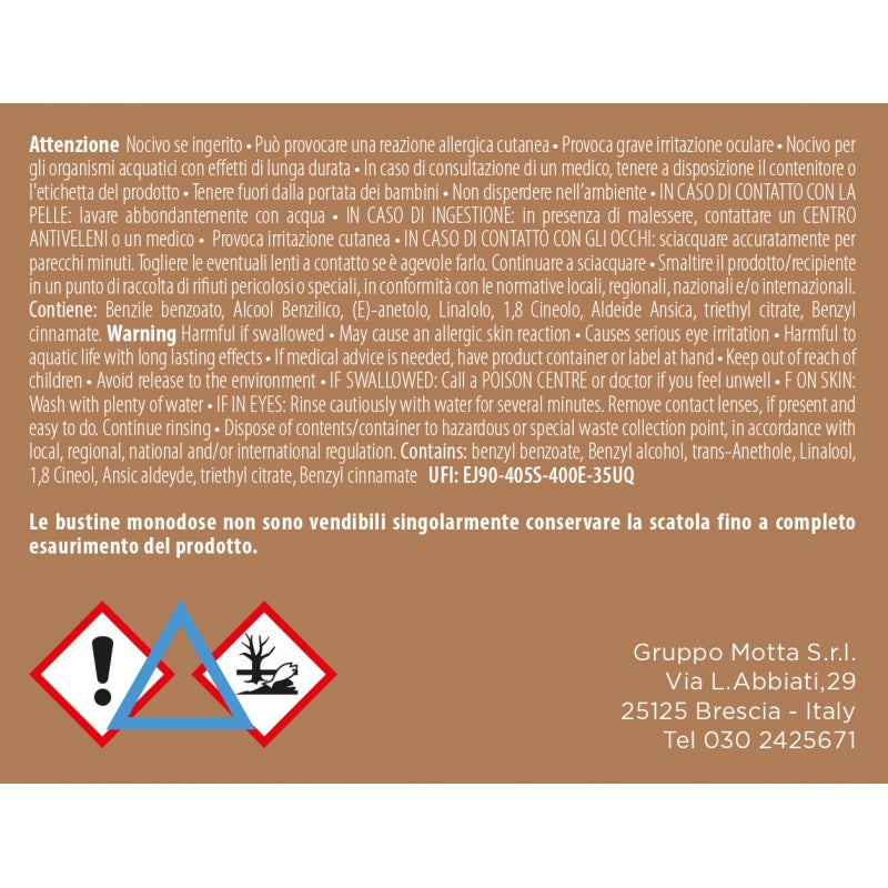 MUHA' Profuma Aspirapolvere Set 5 Buste Vaniglia e Liquirizia