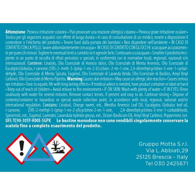 MUHA' Profuma Aspirapolvere Set 5 Buste Menta e Sandalo