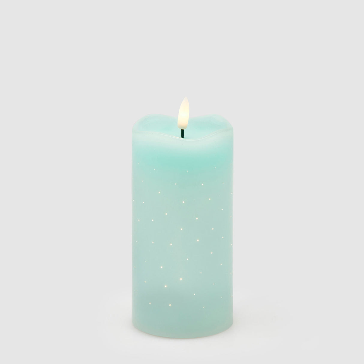 EDG Enzo De Gasperi Candela LED Moccolo 15x7,5cm Verde Chiaro