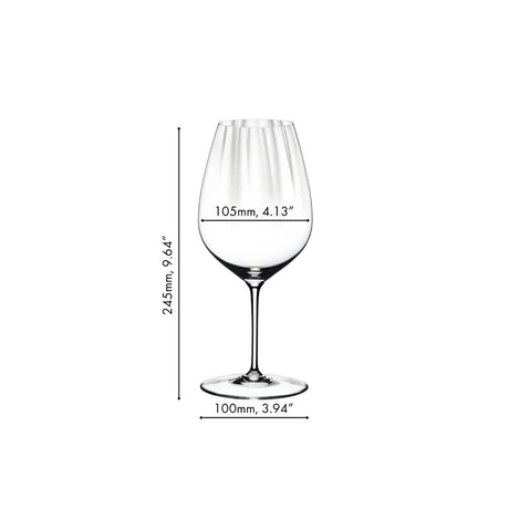 RIEDEL Performance Calice Vino Rosso Set 2 Pezzi Cabernet Merlot 834ml Cristallo
