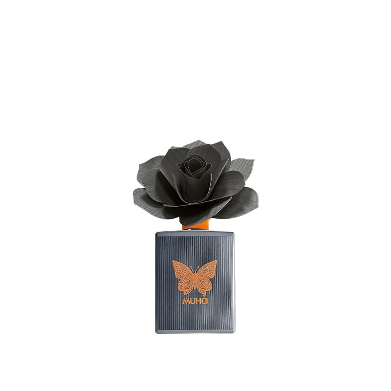 MUHA' Profumatore Diffusore Art Rosa con Ricamo 200ml Cedro e Bergamotto