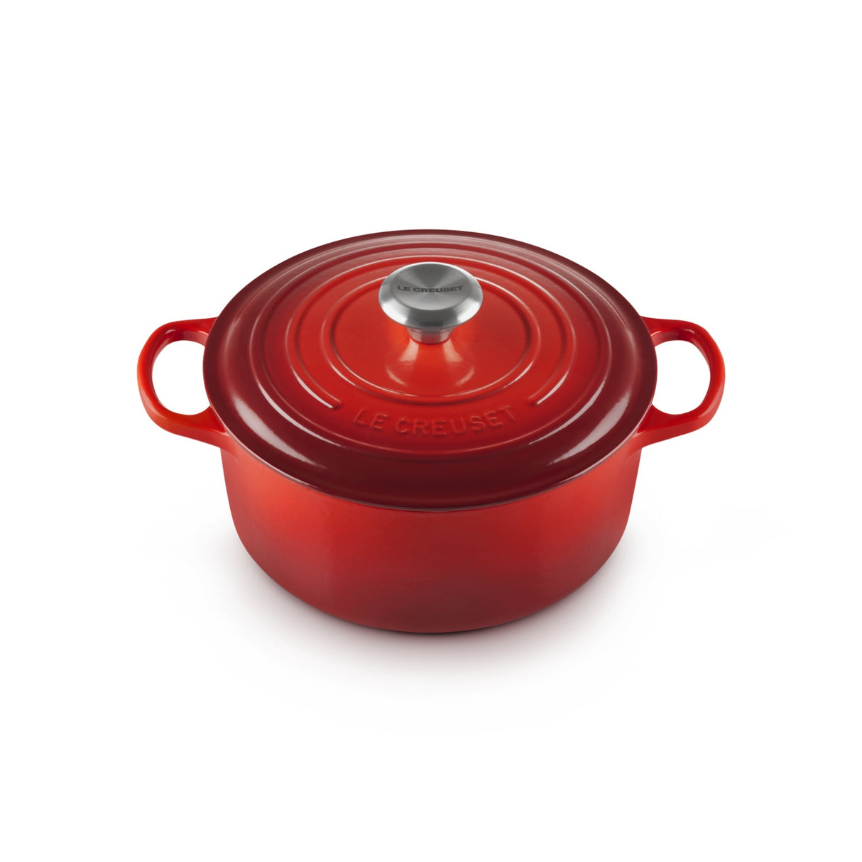 LE CREUSET Cocotte Rotonda Evolution 24cm Ciliegia Ghisa Vetrificata