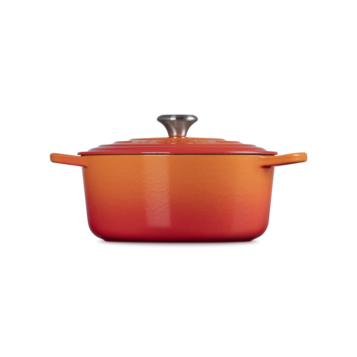 LE CREUSET Cocotte Rotonda Evolution 26cm Arancio Ghisa Vetrificata