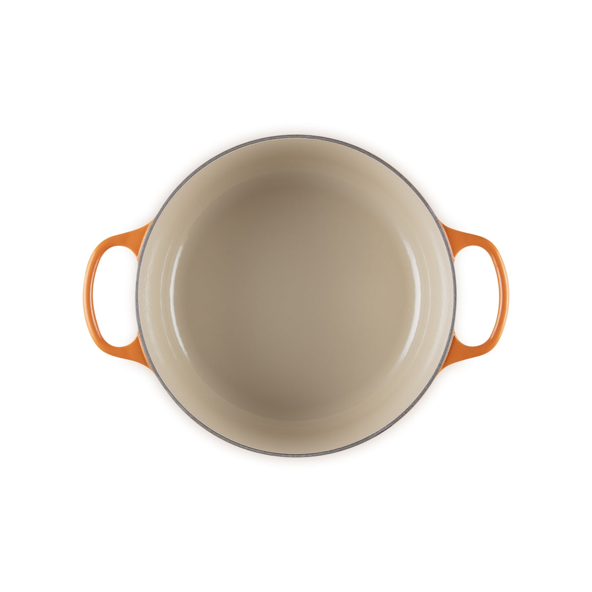 LE CREUSET Cocotte Rotonda Evolution 26cm Arancio Ghisa Vetrificata