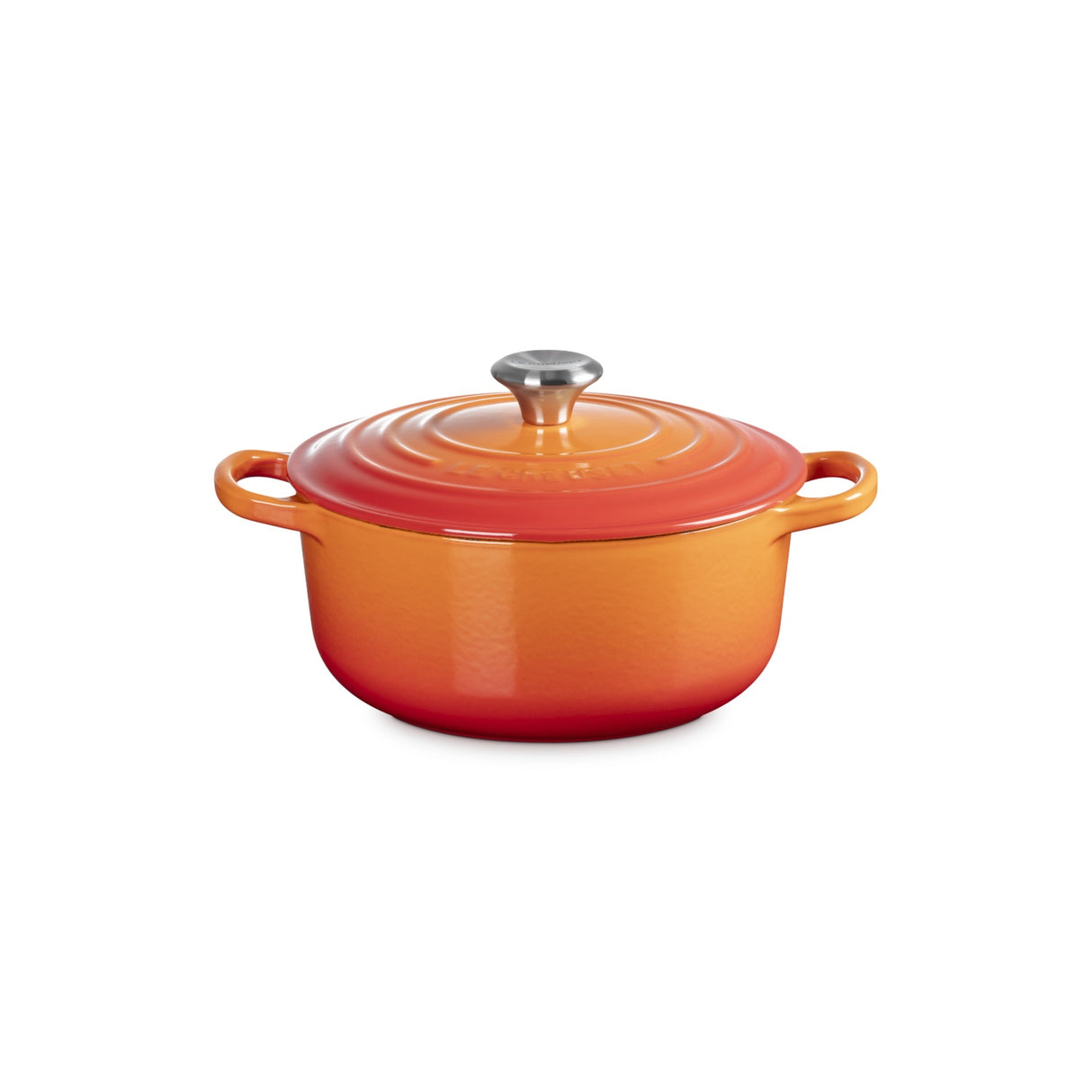LE CREUSET Cocotte Rotonda Evolution 20cm Arancio Ghisa Vetrificata