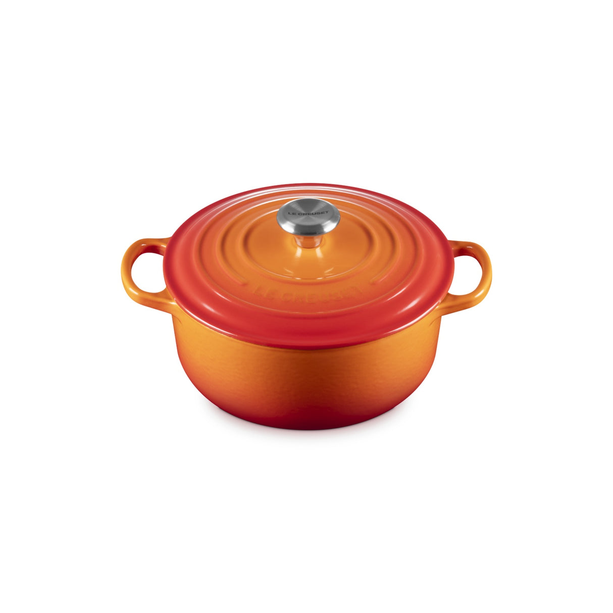 LE CREUSET Cocotte Rotonda Evolution 20cm Arancio Ghisa Vetrificata