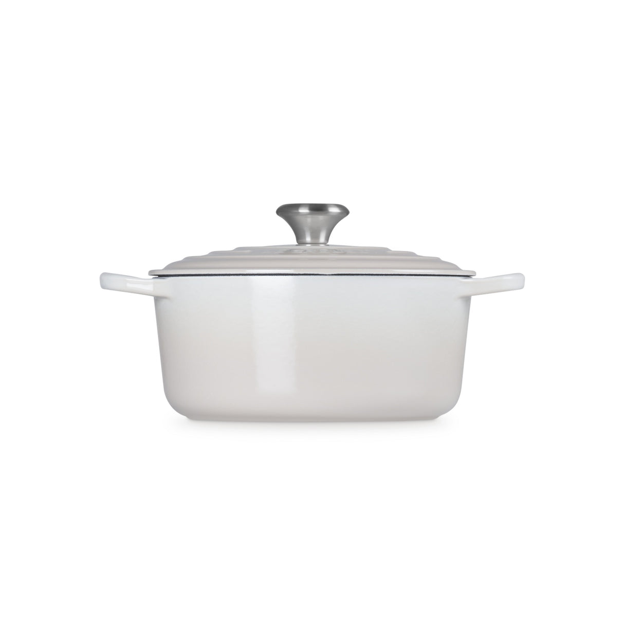 LE CREUSET Cocotte Rotonda Evolution 24cm Meringa Ghisa Vetrificata