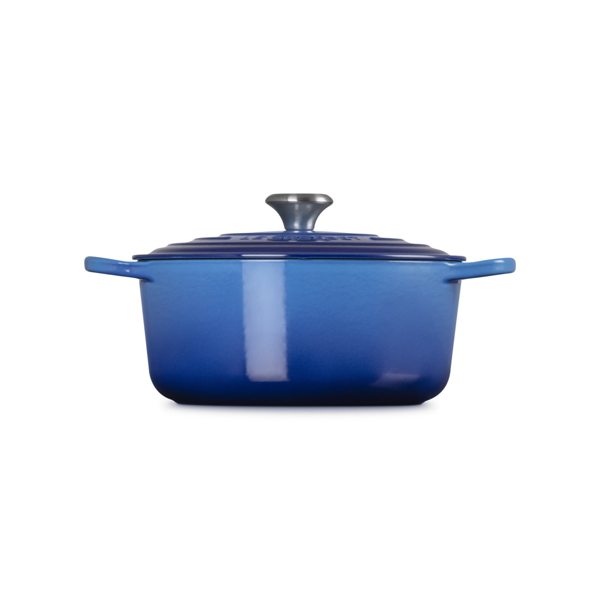 LE CREUSET Cocotte Rotonda Evolution 26cm Azure Blu Ghisa Vetrificata
