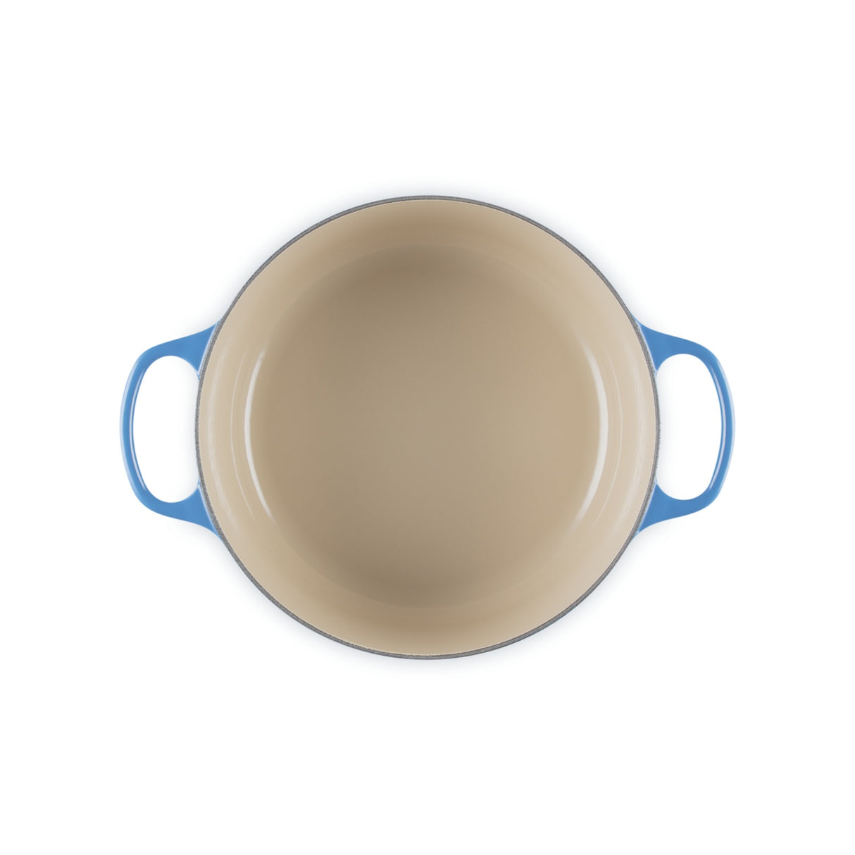 LE CREUSET Cocotte Rotonda Evolution 26cm Azure Blu Ghisa Vetrificata