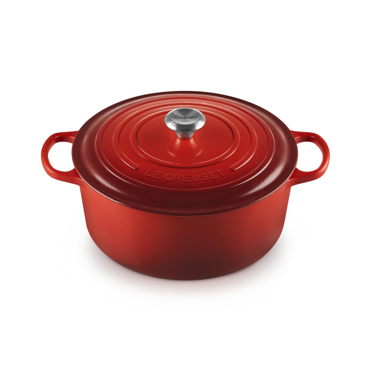 LE CREUSET Cocotte Rotonda Evolution 30cm Ciliegia Ghisa Vetrificata