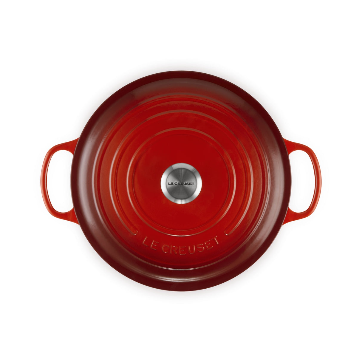 LE CREUSET Cocotte Rotonda Evolution 30cm Ciliegia Ghisa Vetrificata