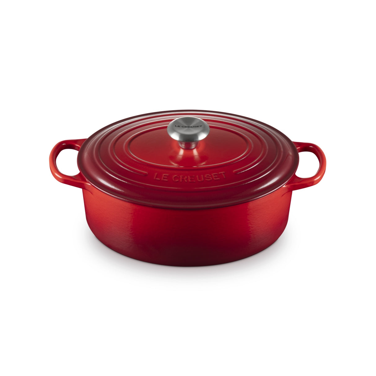 LE CREUSET Cocotte Ovale Evolution 29cm Ciliegia Ghisa Vetrificata