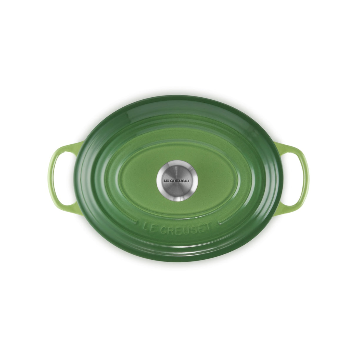 LE CREUSET Cocotte Ovale Evolution 29cm Verde Bamboo Ghisa Vetrificata