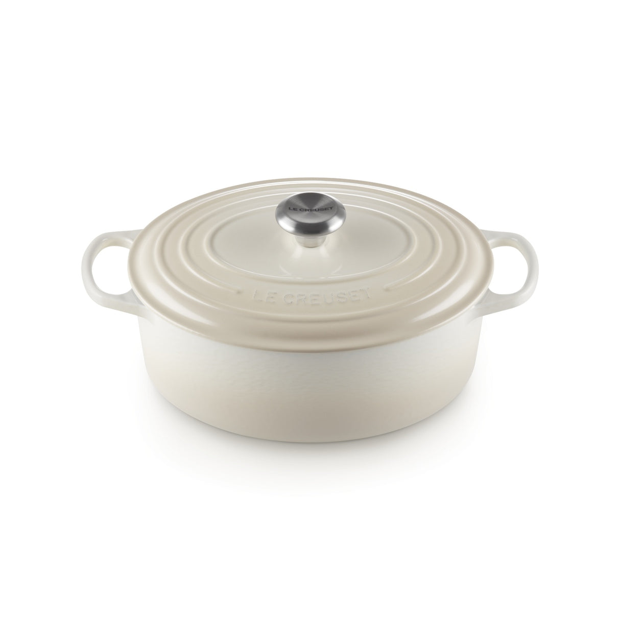 LE CREUSET Cocotte Ovale Evolution 29cm Meringa Ghisa Vetrificata