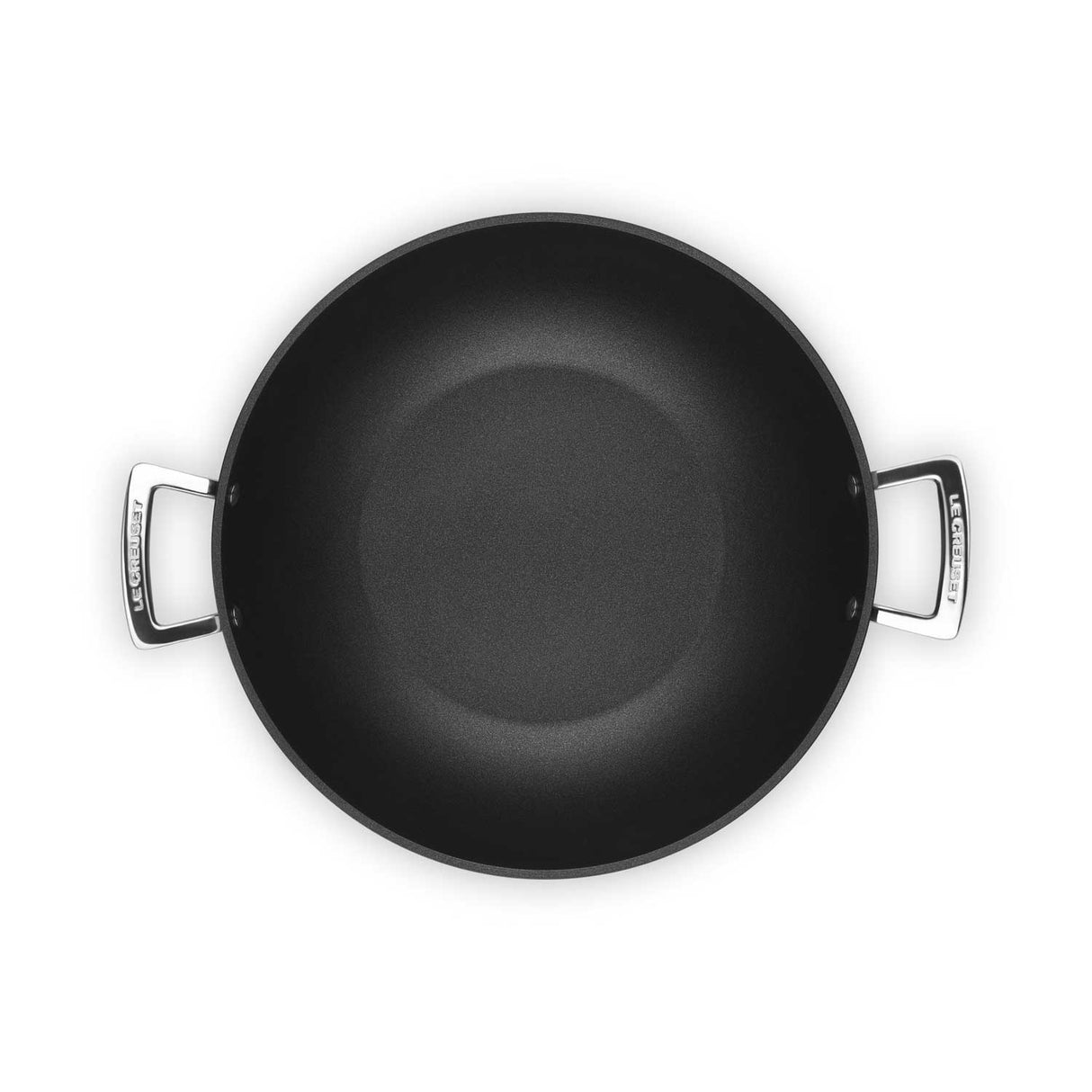 LE CREUSET Padella Antiaderente Wok Due Manici 32cm Alluminio
