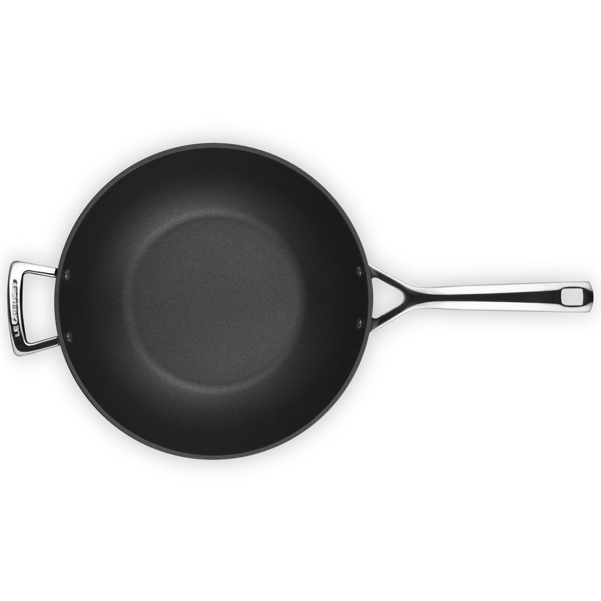 LE CREUSET Non-Stick Wok Pan with Long Handle 30cm Aluminium