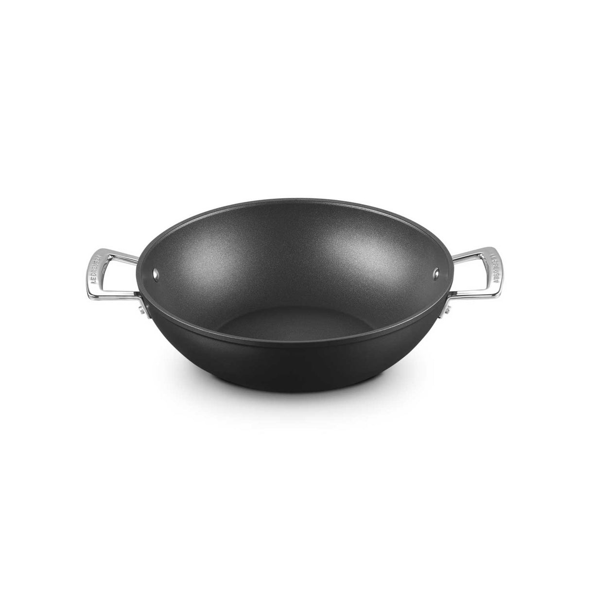 LE CREUSET Padella Antiaderente Wok Due Manici 28cm Alluminio