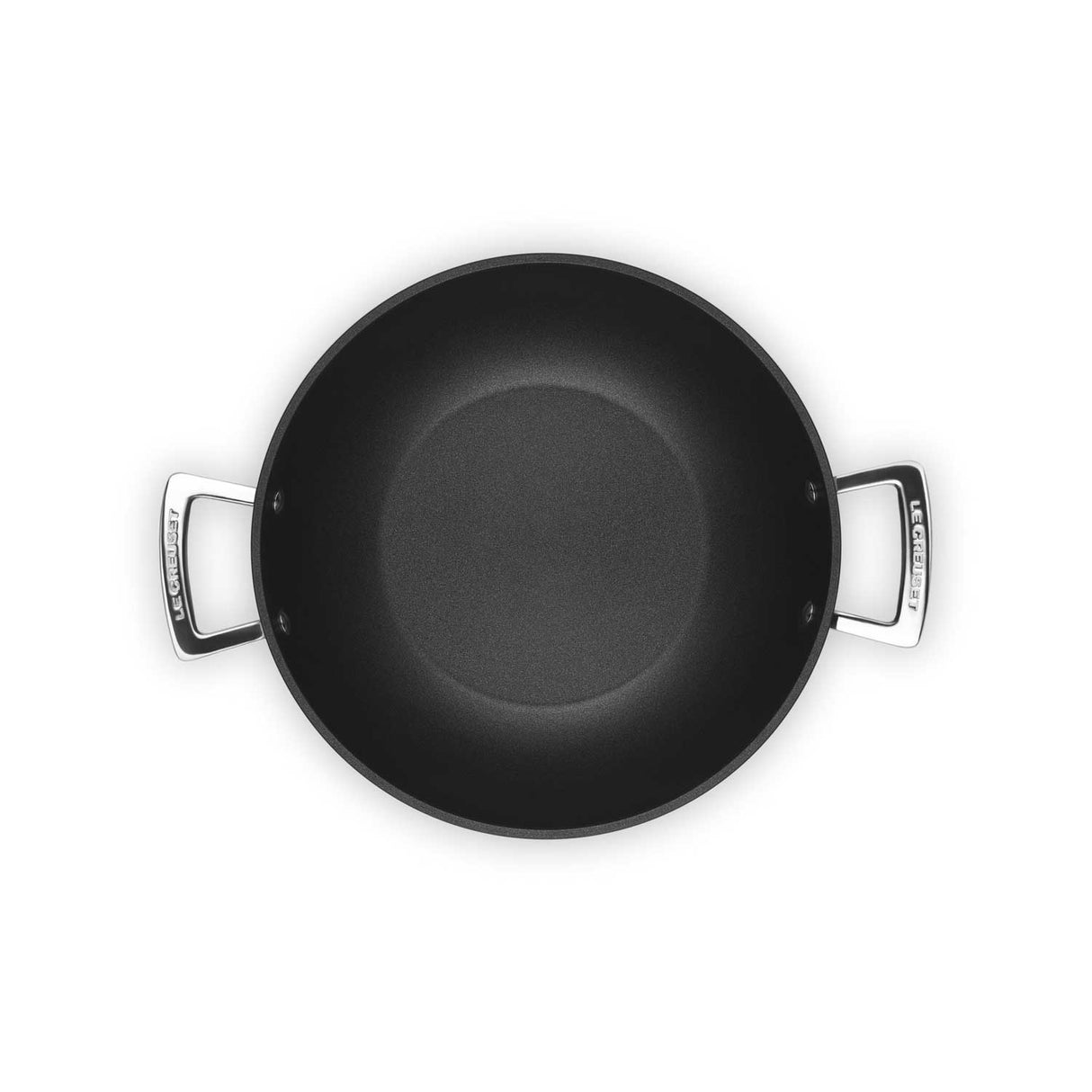 LE CREUSET Padella Antiaderente Wok Due Manici 28cm Alluminio