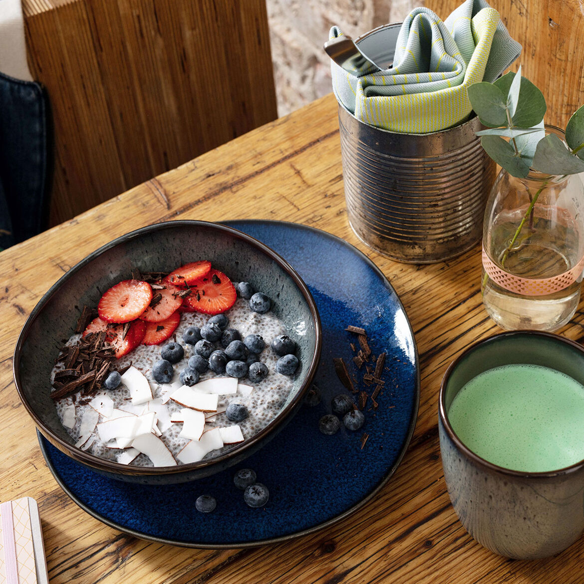 VILLEROY & BOCH Lave Gris Piatto Fondo Ciotola Piana 21cm Terracotta