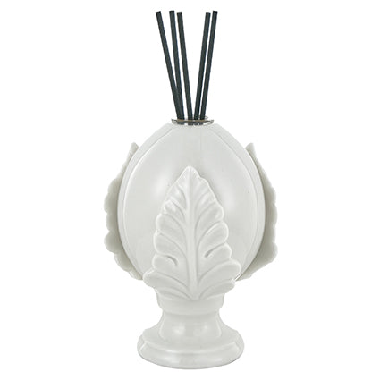 MONTEMAGGI Pumo Pugliese Bianco Profumatore con Stecchini per Essenze 14cm Ceramica