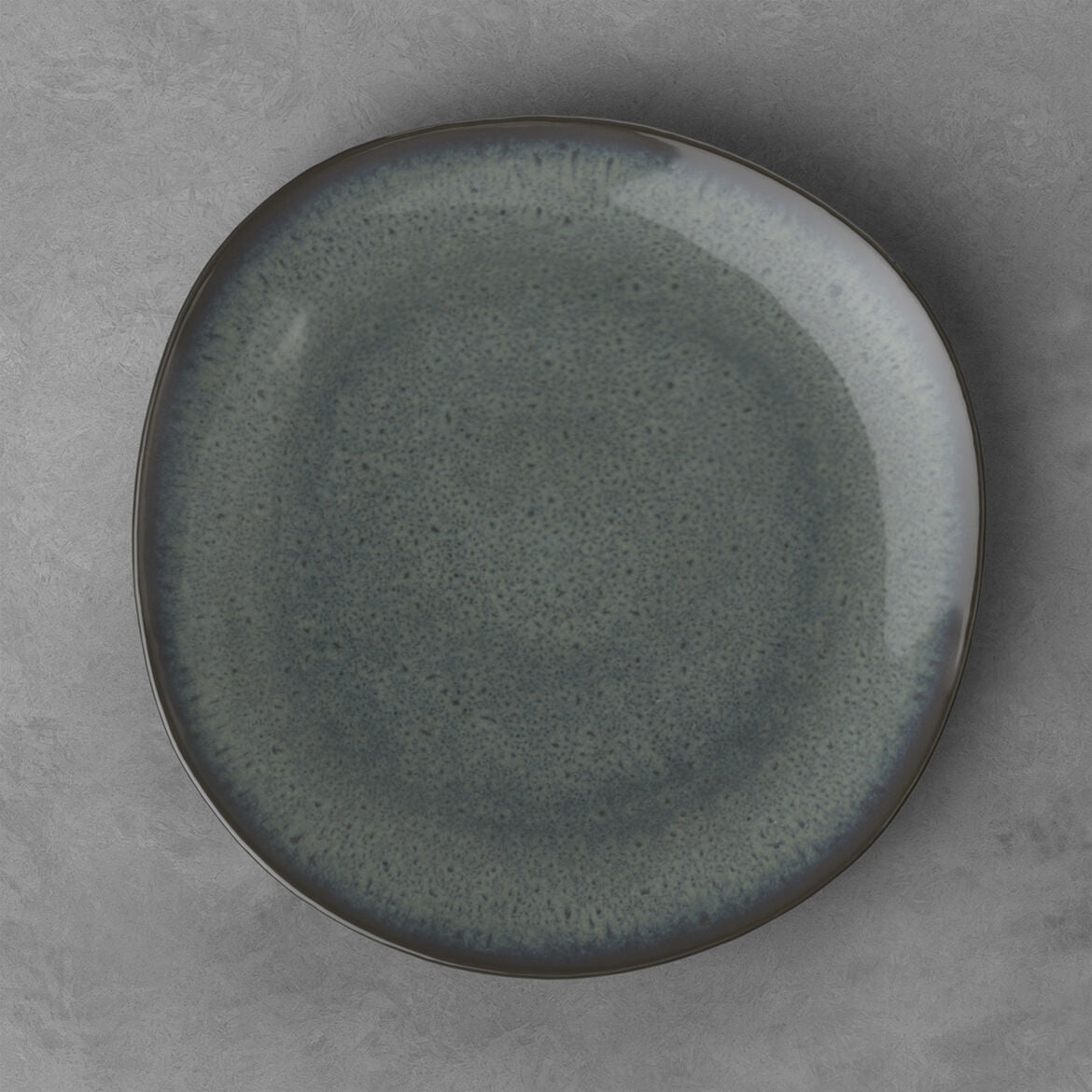 Piatto piano Lave Gris Villeroy & Boch in terracotta grigia 28 cm