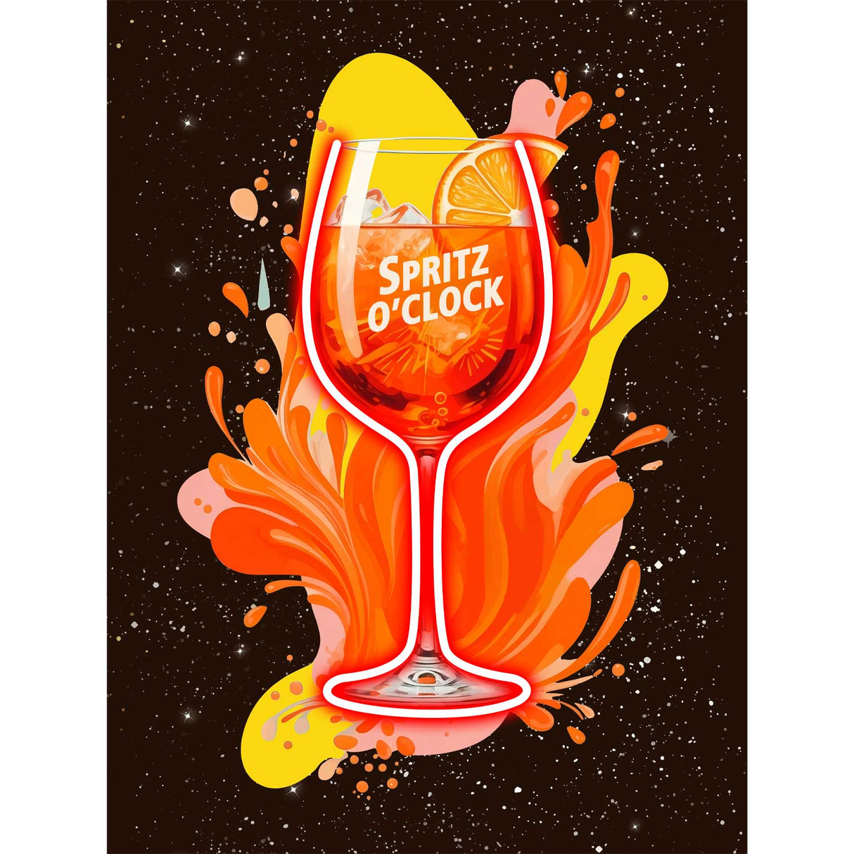 PALAIS ROYAL Quadro Stampa su Tela con LED Spritz 60x80cm