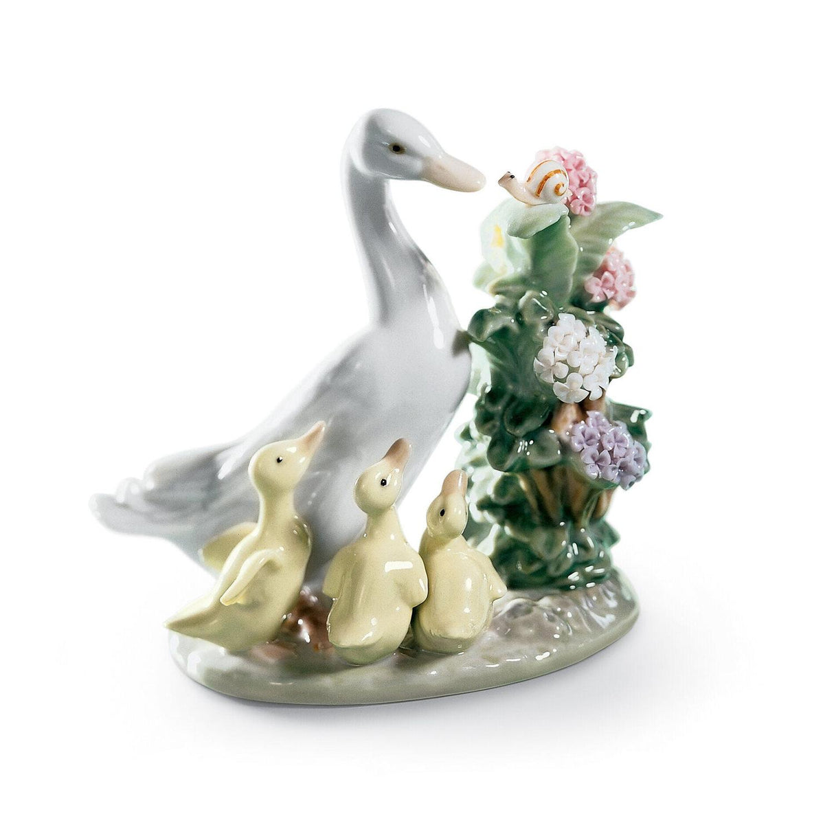 LLADRO' Figurina Ciao Anatra 12x10cm Porcellana