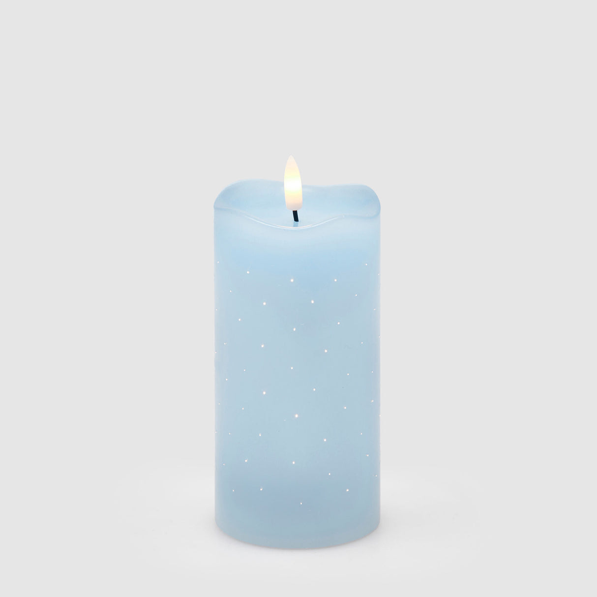 EDG Enzo De Gasperi Candela LED Moccolo 15x7,5cm Azzurro