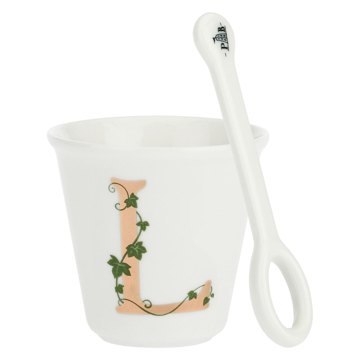 LA PORCELLANA BIANCA - Single "L" glass with 75cc spoon