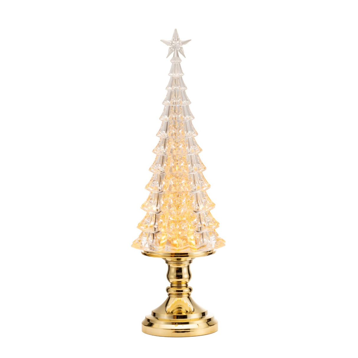 PALAIS ROYAL Albero di Natale con LED Decorazione Natalizia Pino 39cm Oro