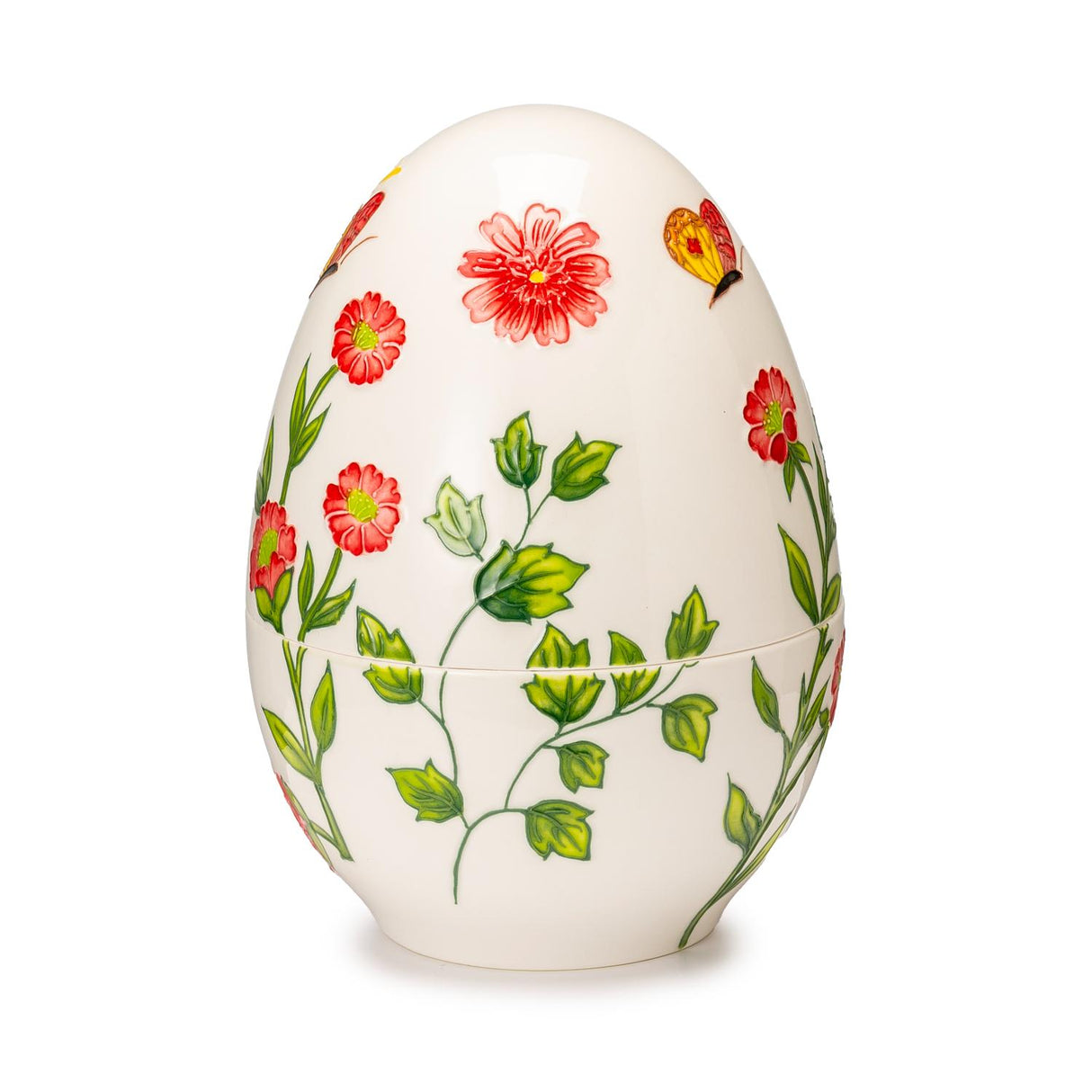 PALAIS ROYAL Scatola Uovo con Farfalle 13cm Decorazione Pasquale Porcellana