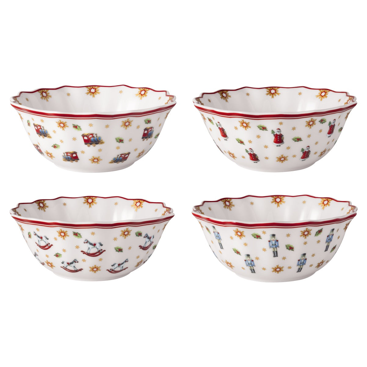 VILLEROY & BOCH Toy's Delight Ciotola Anniversario Set 4 Pezzi 15cm Porcellana
