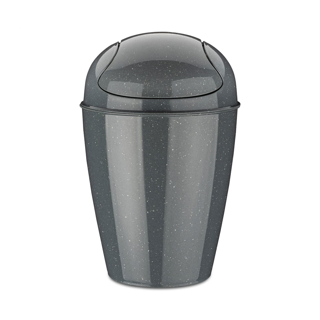 KOZIOL Small Bathroom Waste Paper Bin DEL XS 24cm 2L Gray 100% Recycled Plastic