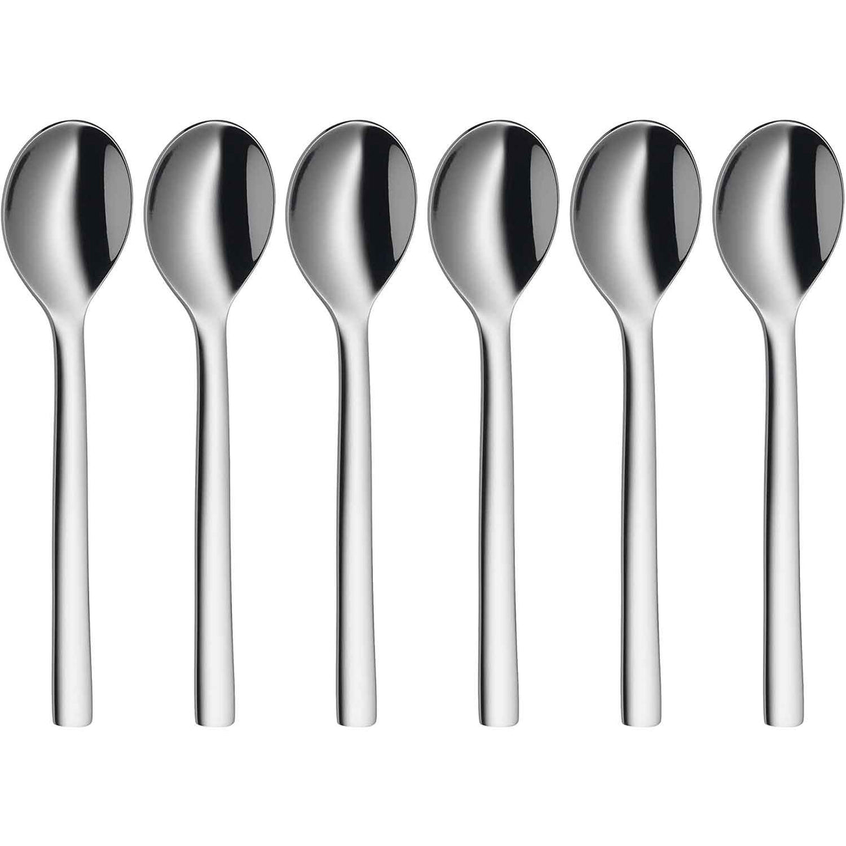 WFM Nuova Set 6 Pezzi Cucchiaini Caffè Espresso 11cm Acciaio Inox