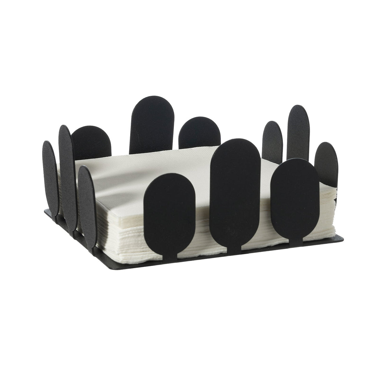 ARTI & MESTIERI Portatovaglioli Park Nero 8x17cm