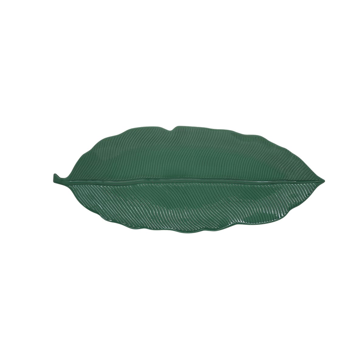 Insalatiera Foglia Easy Life in porcellana verde 39x16 cm