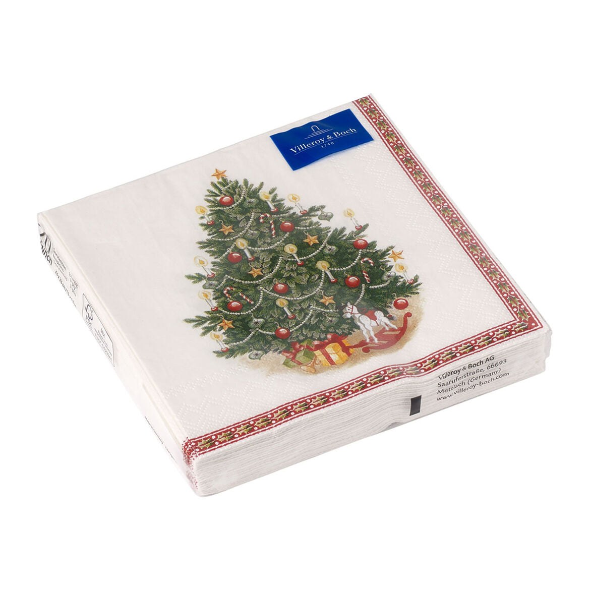 VILLEROY & BOCH Winter Specials Toys Tovagliolo Grande 33x33cm Albero di Natale 20 Pezzi