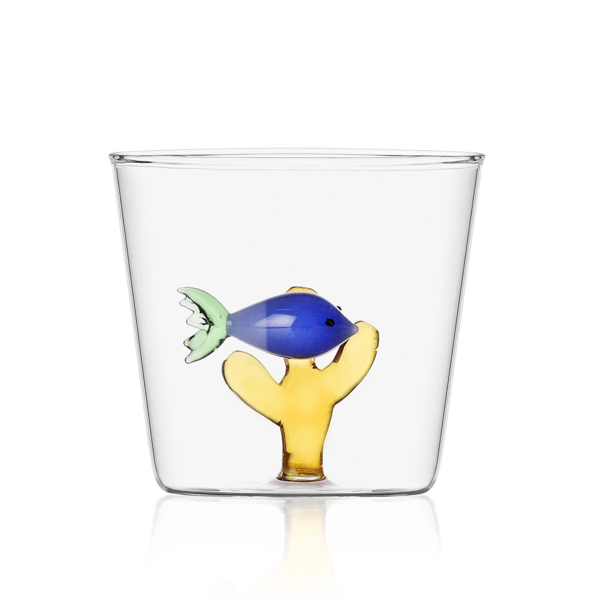 ICHENDORF Marine Garden Fish Set 6 Pieces Tumbler Glasses 8.5cm 350ml Borosilicate Glass