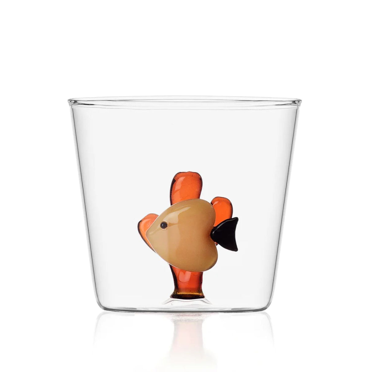 ICHENDORF Marine Garden Fish Set 6 Pieces Tumbler Glasses 8.5cm 350ml Borosilicate Glass