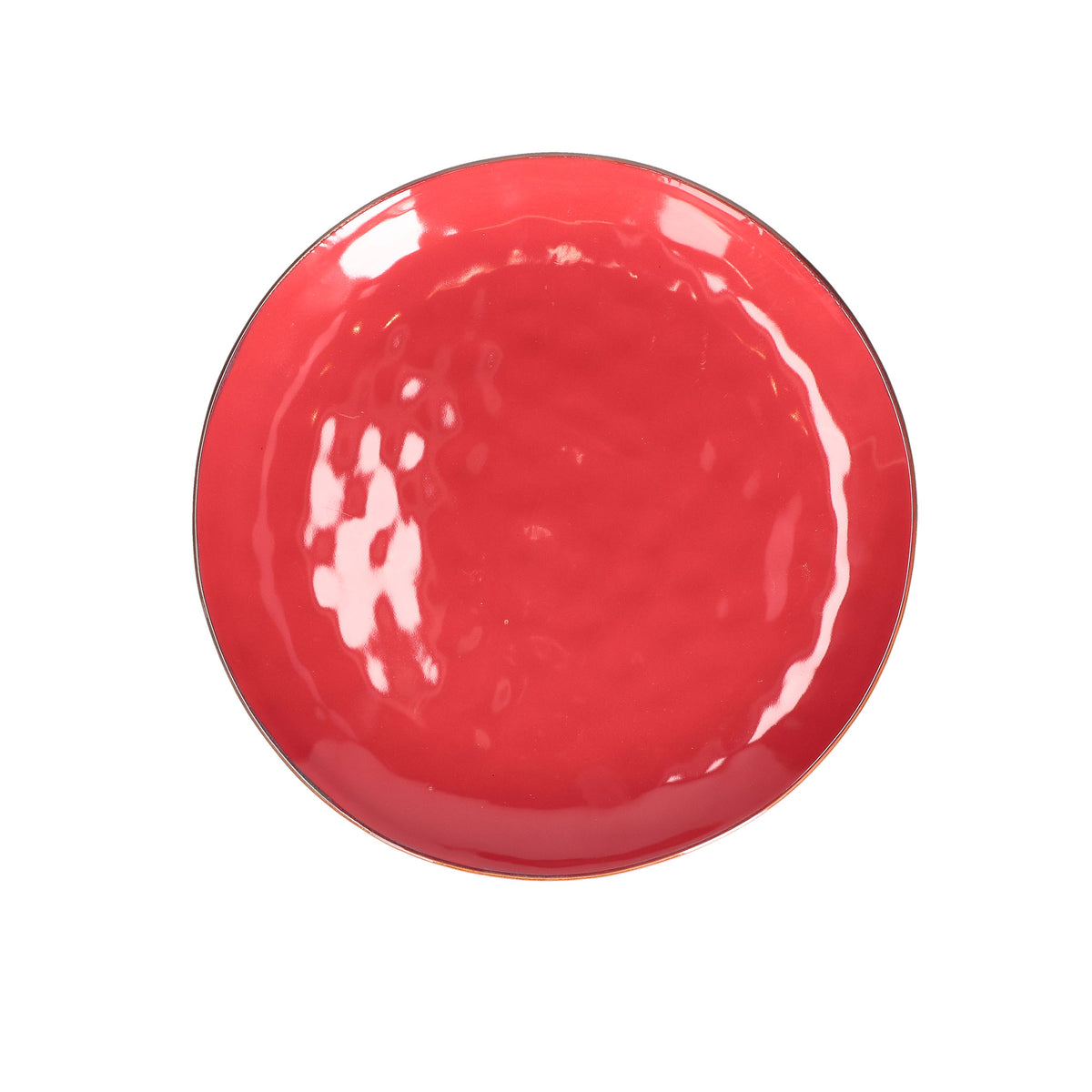 ROSE & TULIPANI Concerto Vassoio Rotondo Rosso Corallo 32cm Stoneware