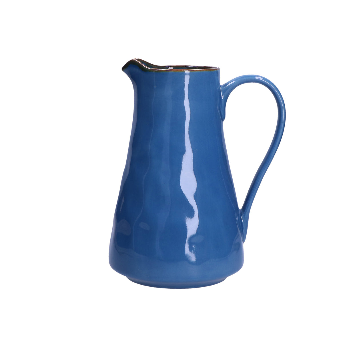 ROSE & TULIPANI Concerto Brocca Caraffa 1700ml Blu Avio Stoneware