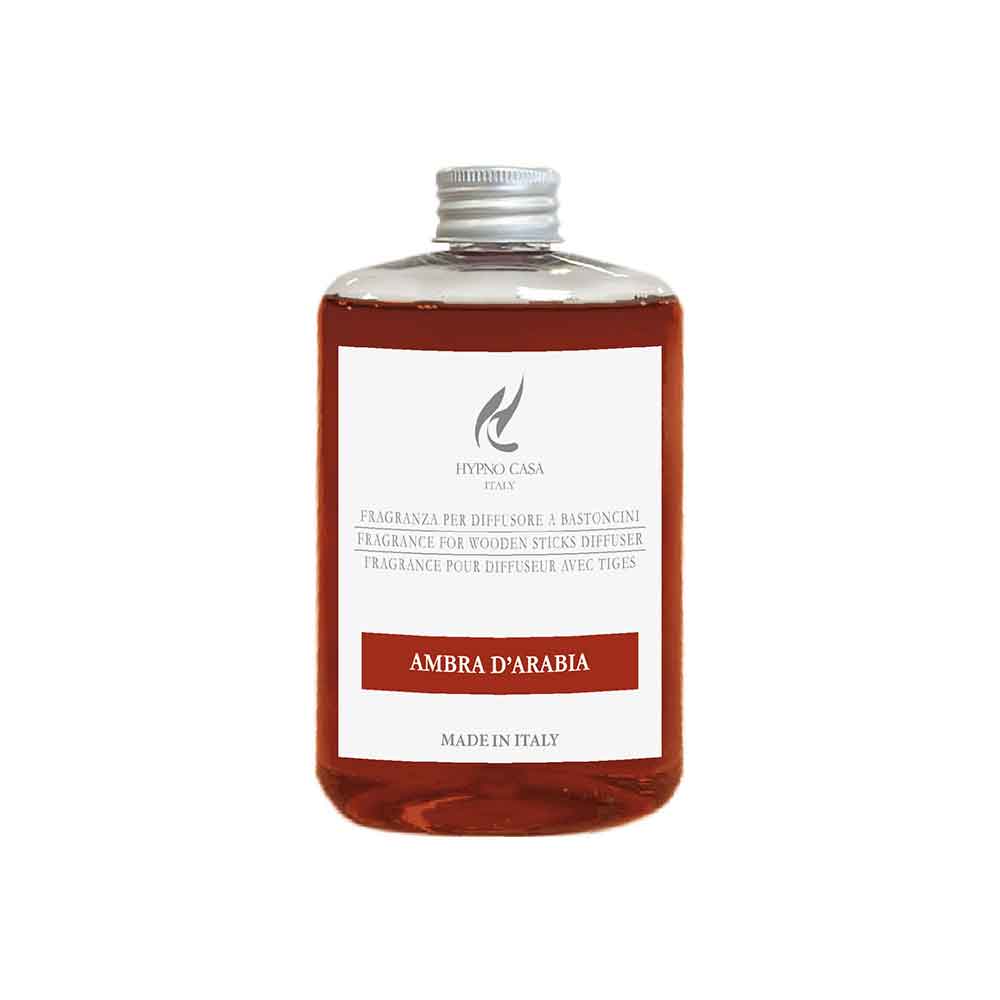 HYPNO CASA Ricarica Refill per Diffusore Profumatore 500ml Ambra d'Arabia
