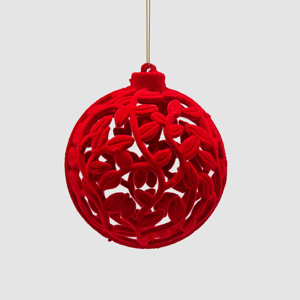 EDG Enzo De Gasperi Addobbo Pallina Sfera di Natale Velvet 10cm
