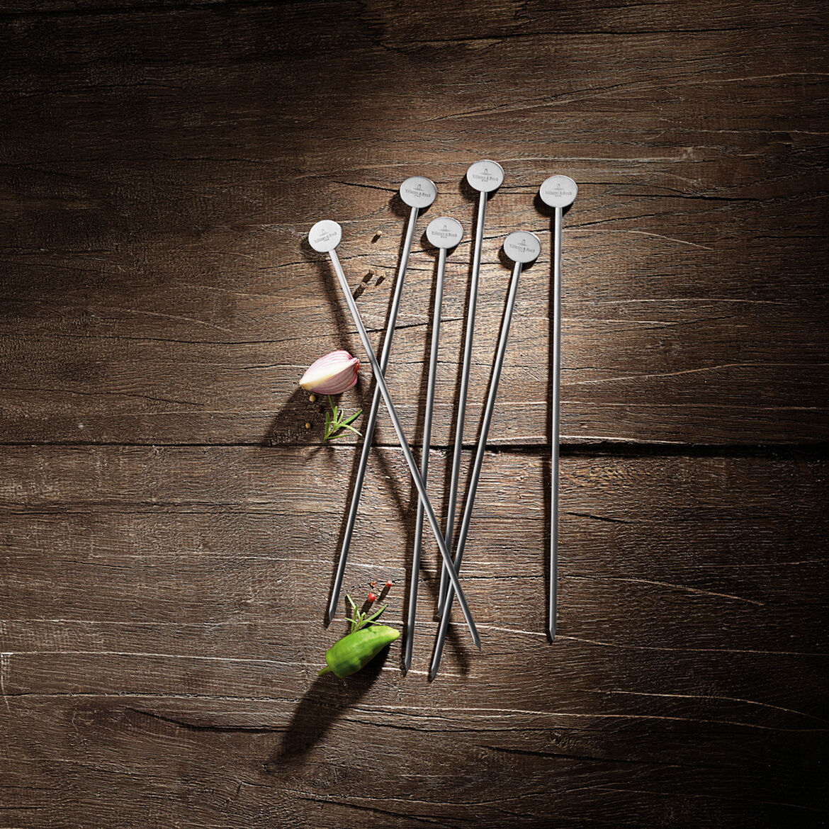VILLEROY & BOCH BBQ Passion Grilling Skewers Set of 6 Stainless Steel